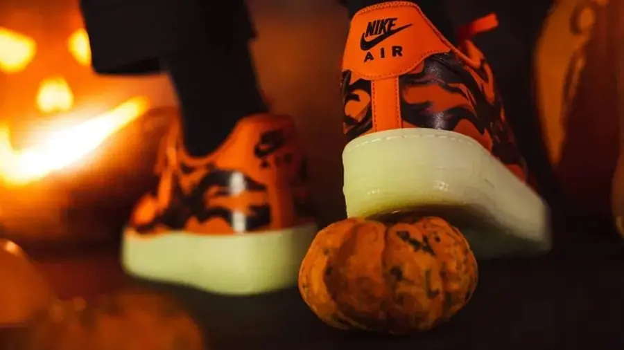 Alternative view of Giày Nike Air Force 1 Low 'Orange Skeleton' CU8067-800
