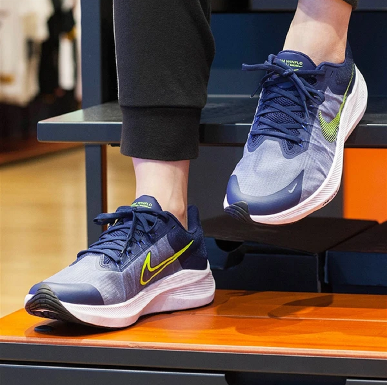 Giày Nike Zoom Winflo 8 'Midnight Navy Volt' CW3419-401 - Ảnh 7