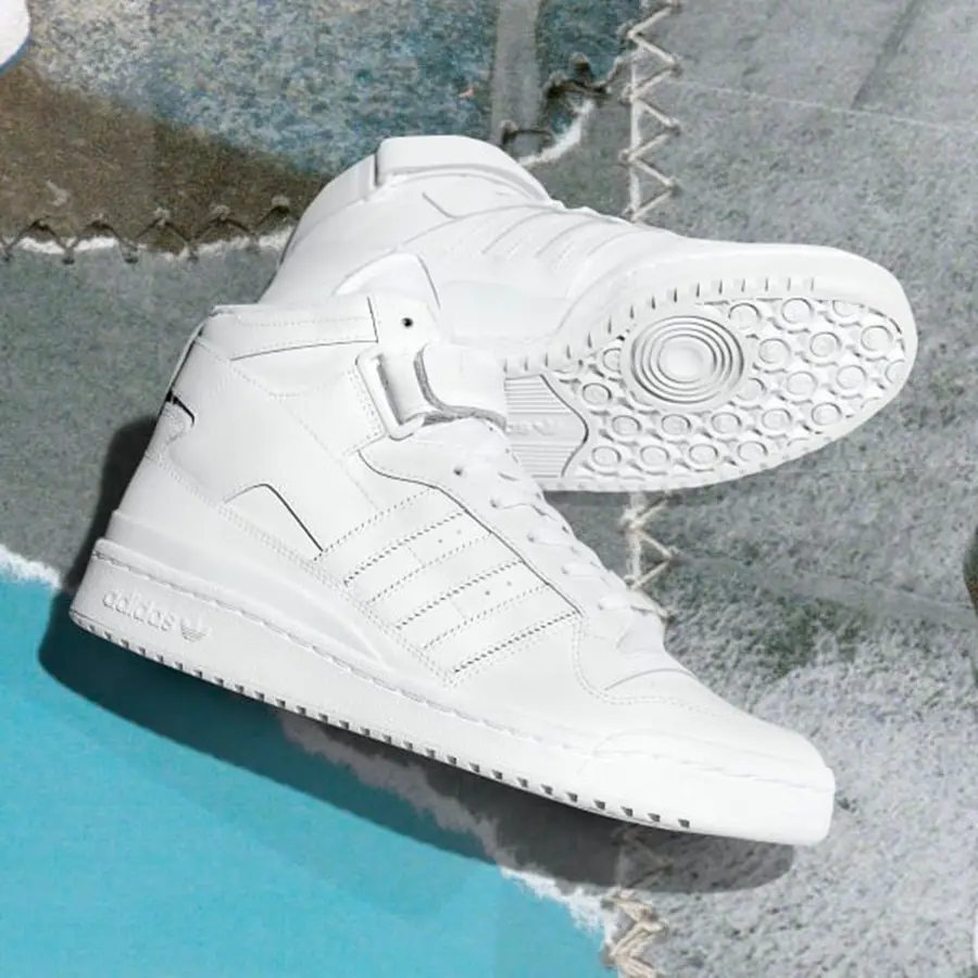 Alternative view of Giày Adidas Forum Mid 'Triple White' FY4975