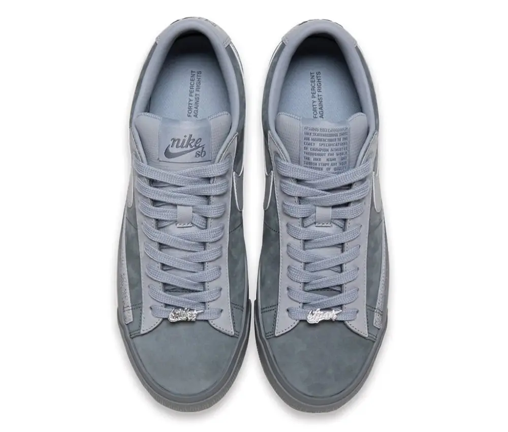 Giày Nike x FPAR SB Blazer Low QS Cool Grey DN3754-001 - Ảnh 3