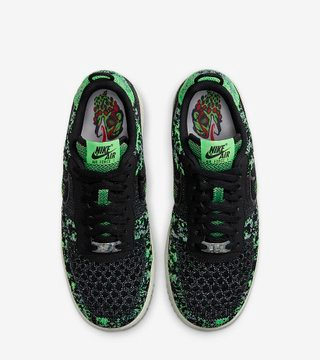 Giày Nike Air Force 1 Low Crater Flyknit 'Black Volt' DM0590-002 - Ảnh 2