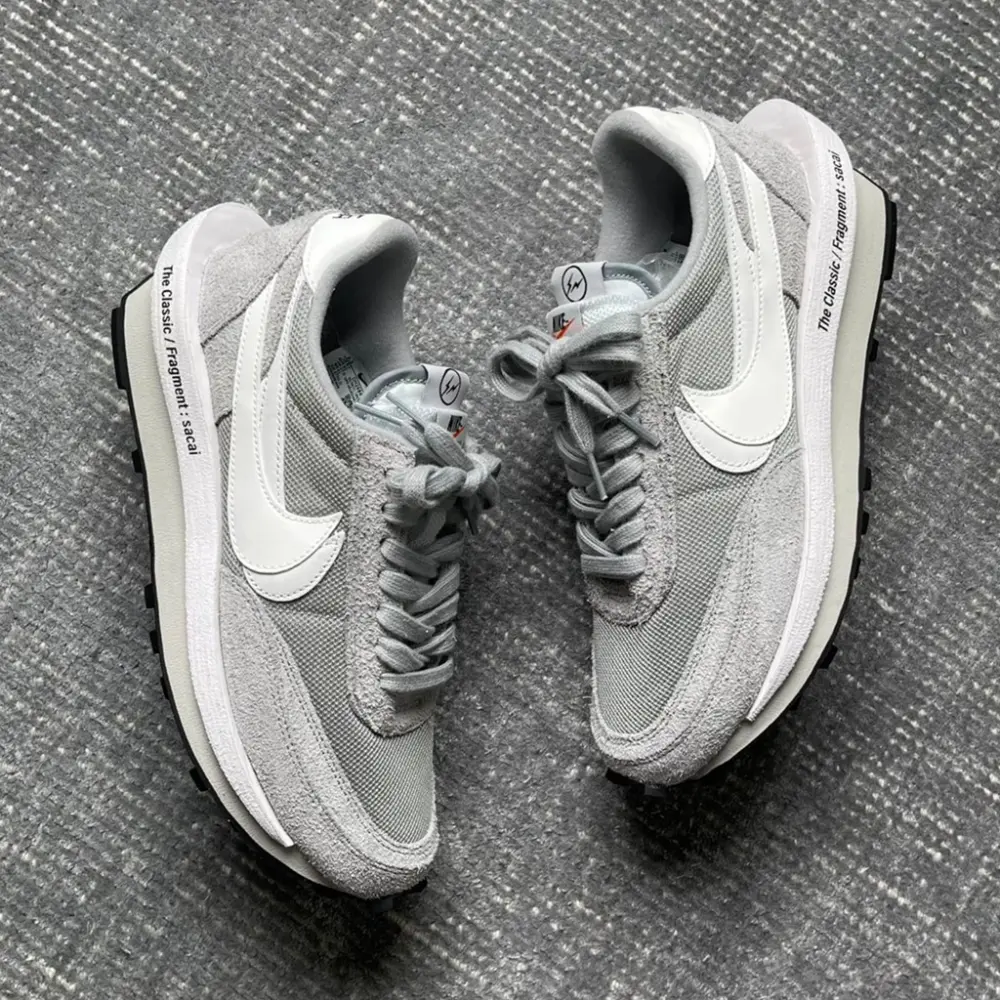 Giày Nike Fragment Design x sacai x LDV Waffle 'Light Smoke Grey' DH2684-001 - Ảnh 5