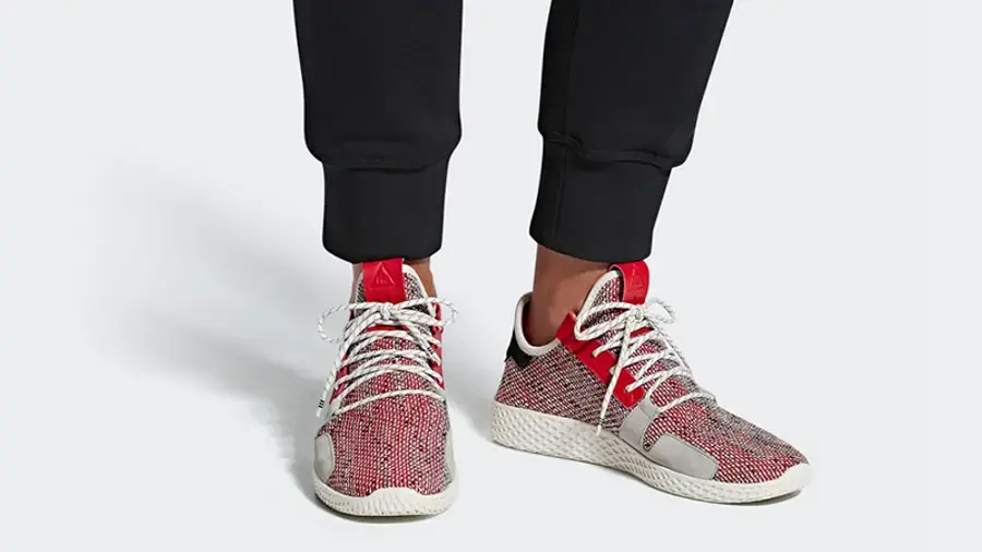 Giày Adidas Tennis Hu V2 Pharrell Solar 'Scarlet' BB9542 - Ảnh 4