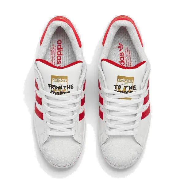 Giày Adidas Superstar Laceless White Red FV2803 - Ảnh 4