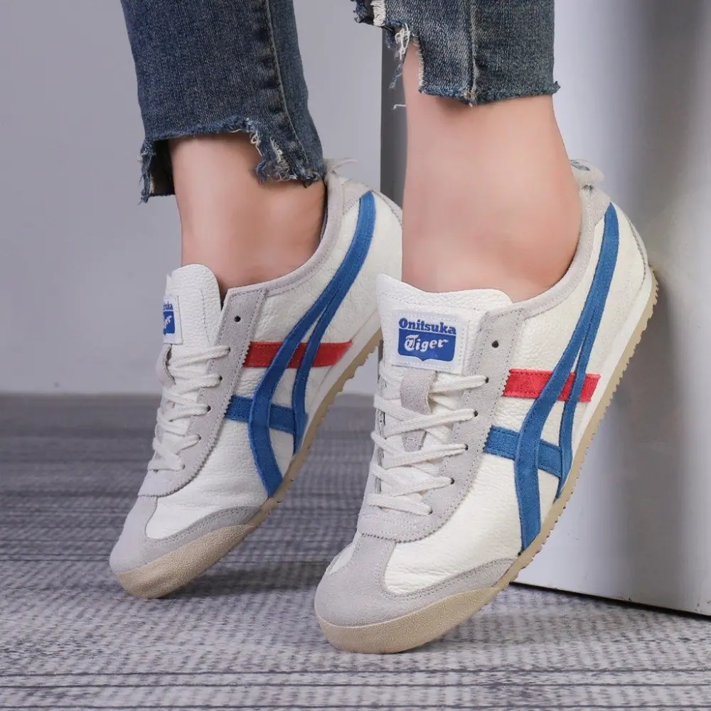 Giày Onitsuka Tiger Mexico 66 'White Blue Red' 1183B391-100 - Ảnh 3