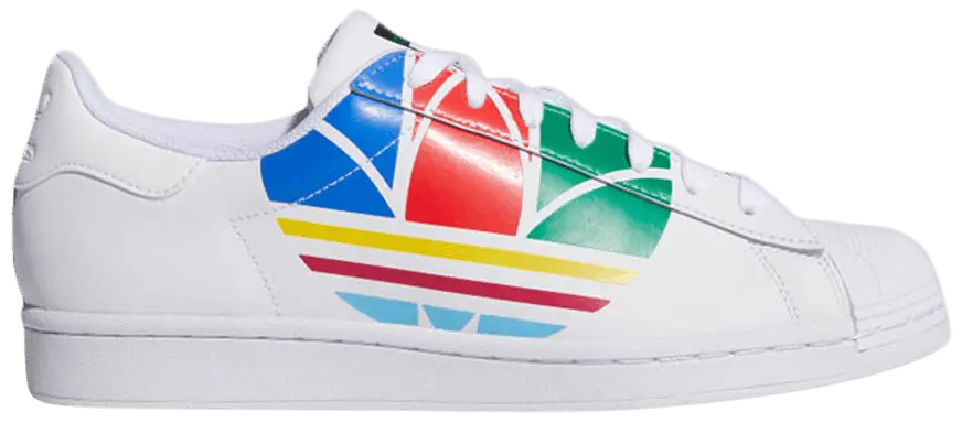 Giày Adidas Superstar Pure 'Colorful Trefoil - Cloud White' FU9519
