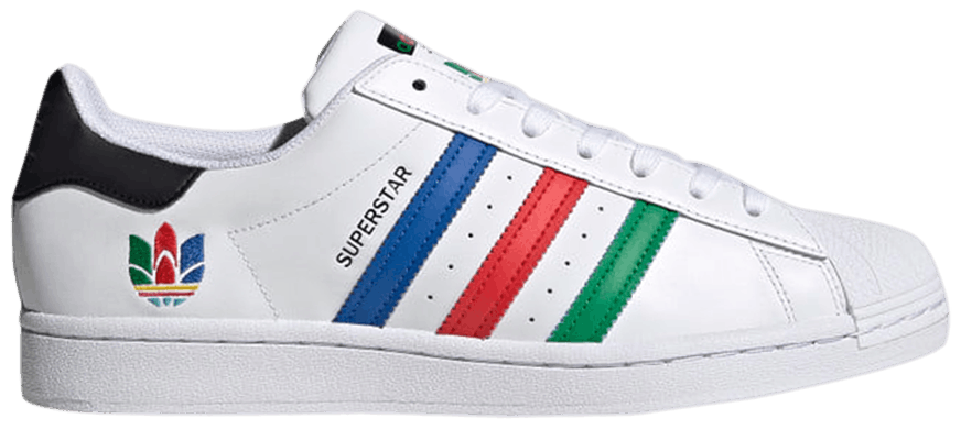 Giày Adidas Superstar Colorful Trefoil Cloud White FU9521