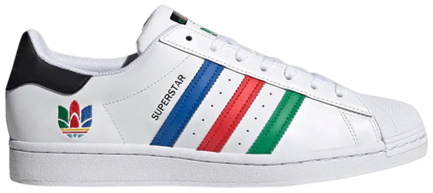 Giày Adidas Superstar Colorful Trefoil Cloud White FU9521