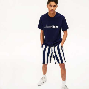 Alternative view of Áo Lacoste Live Lacostism Print Tee Black TH4361-166