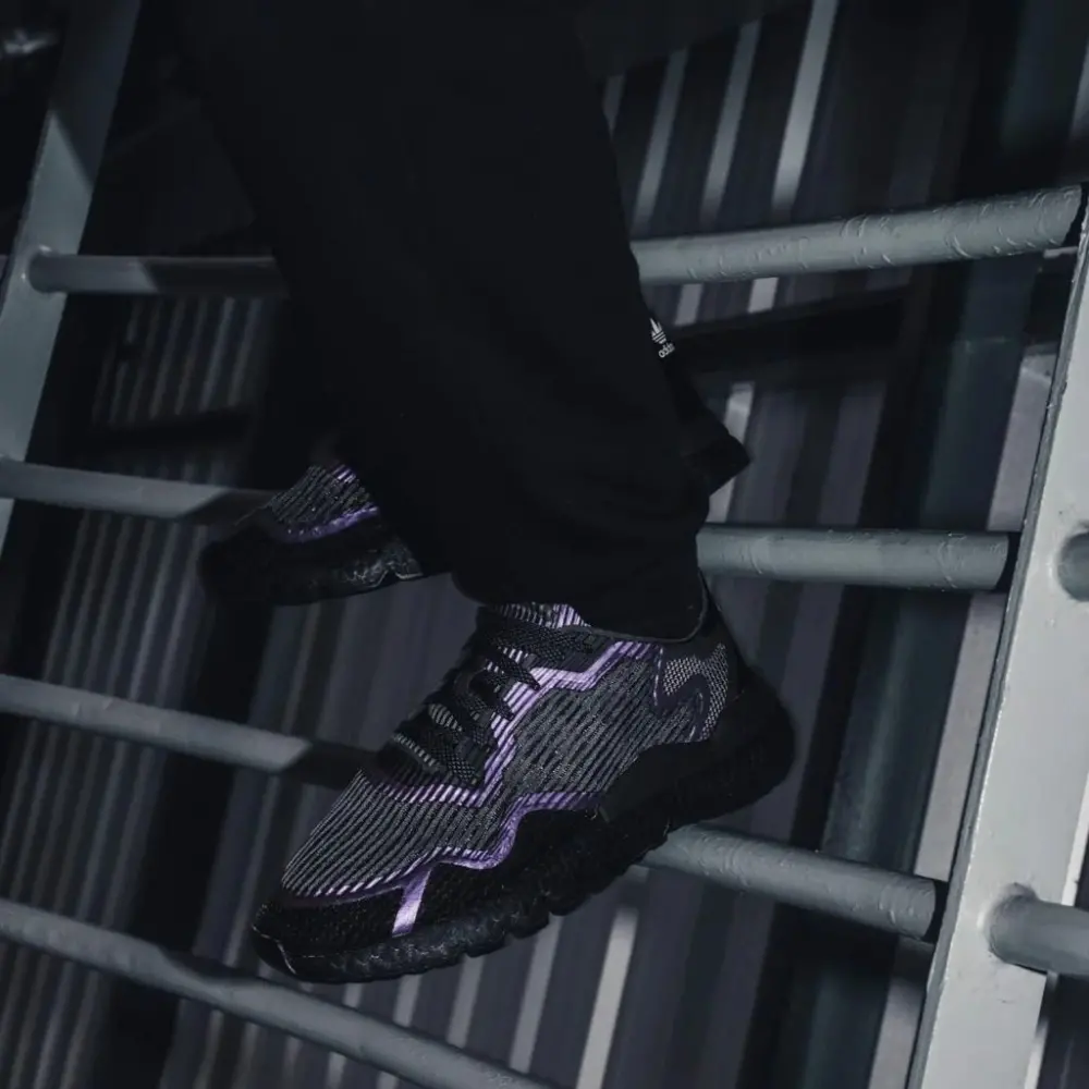 Giày Adidas Nite Jogger Lite 'Black Purple' FV1676 - Ảnh 3