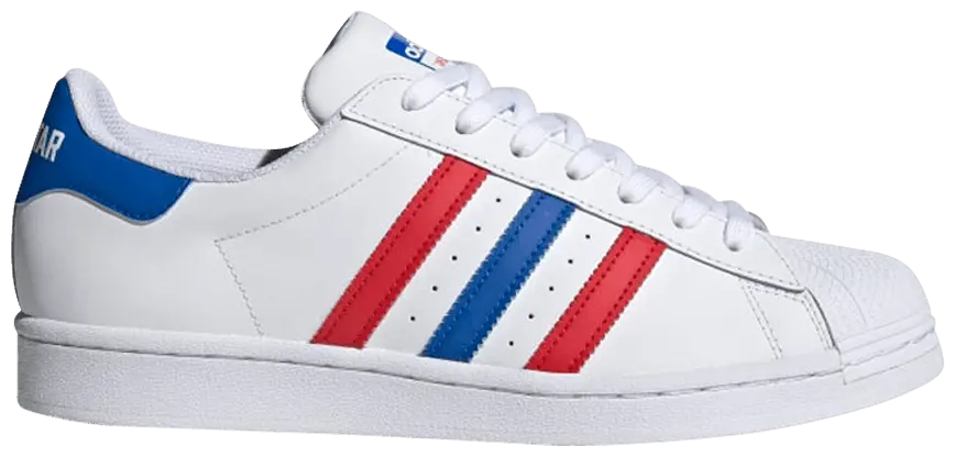 Giày Adidas Superstar 'White Red Blue' FV3033