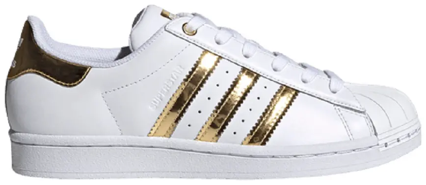 Giày Adidas Wmns Superstar Metal Toe 'White Gold Metallic' FV3330