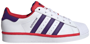 Giày Adidas Superstar J 'White Collegiate Purple Scarlet' FV3666