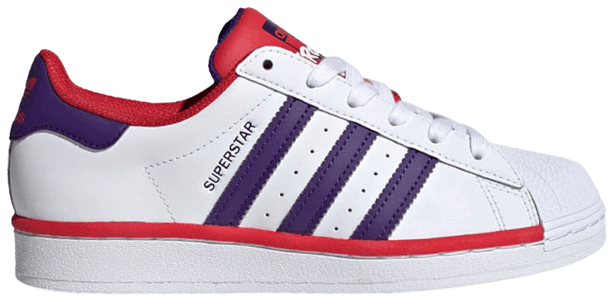 Giày Adidas Superstar J 'White Collegiate Purple Scarlet' FV3666