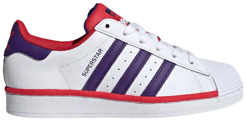 Giày Adidas Superstar J 'White Collegiate Purple Scarlet' FV3666