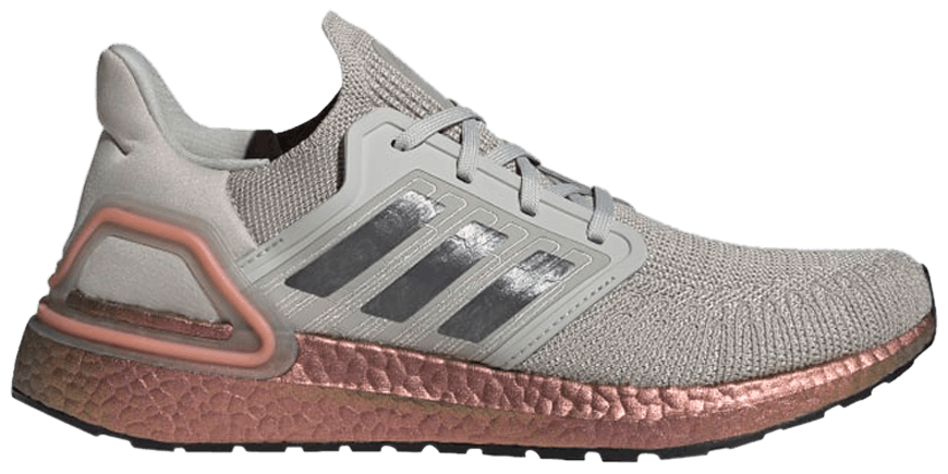 Giày Adidas Ultraboost 20 'Metal Grey Signal Coral' FV4389