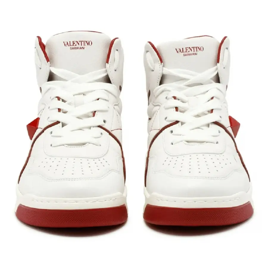 Giày Valentino Garavani One Stud White Red Sneakers WY2S0E63NWNR81 - Ảnh 3