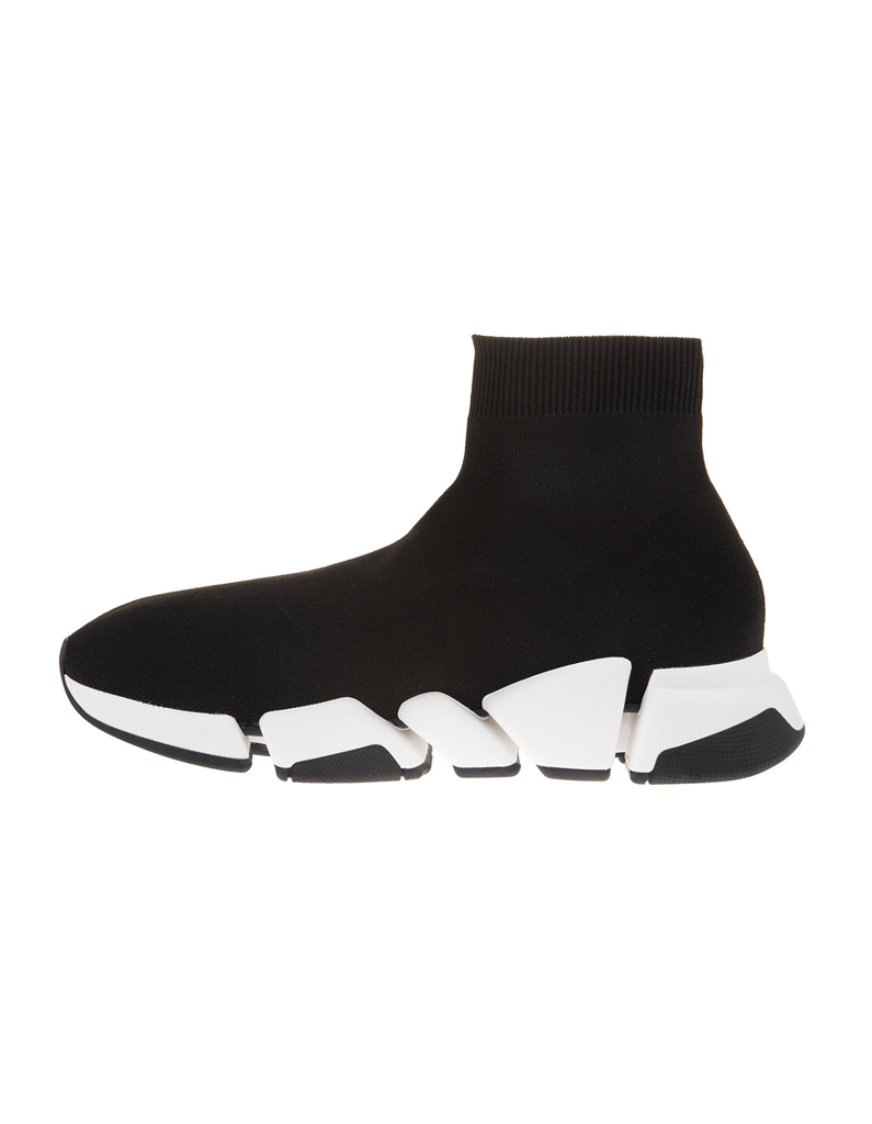 Giày Balenciaga Man Black And White Speed 2.0 Sneakers 617239 W2DB2 1015 - Ảnh 6
