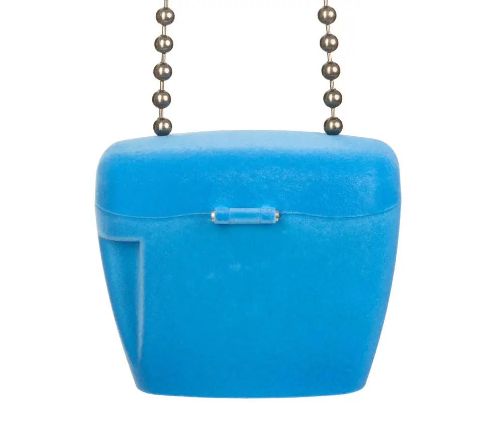 Alternative view of Túi Palm Angels Flock Mini Padlock Bag PWNQ002F21LEA0014001