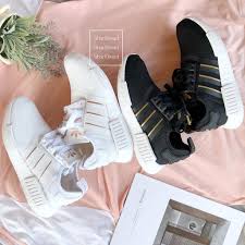 Giày Adidas Wmns NMD_R1 'Black Gold Metallic' FW6433 - Ảnh 4