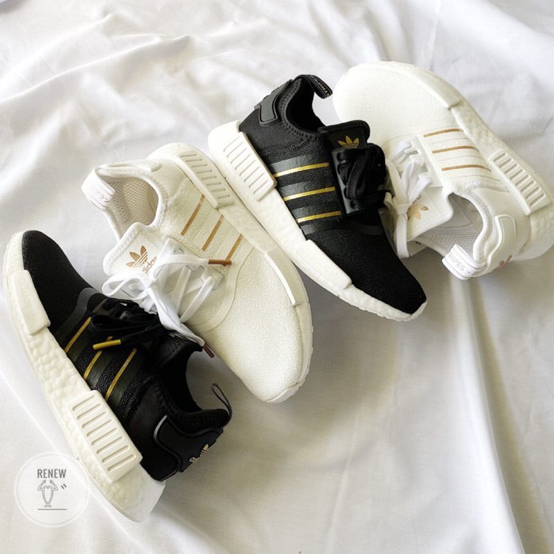 Giày Adidas Wmns NMD_R1 'Black Gold Metallic' FW6433 - Ảnh 2