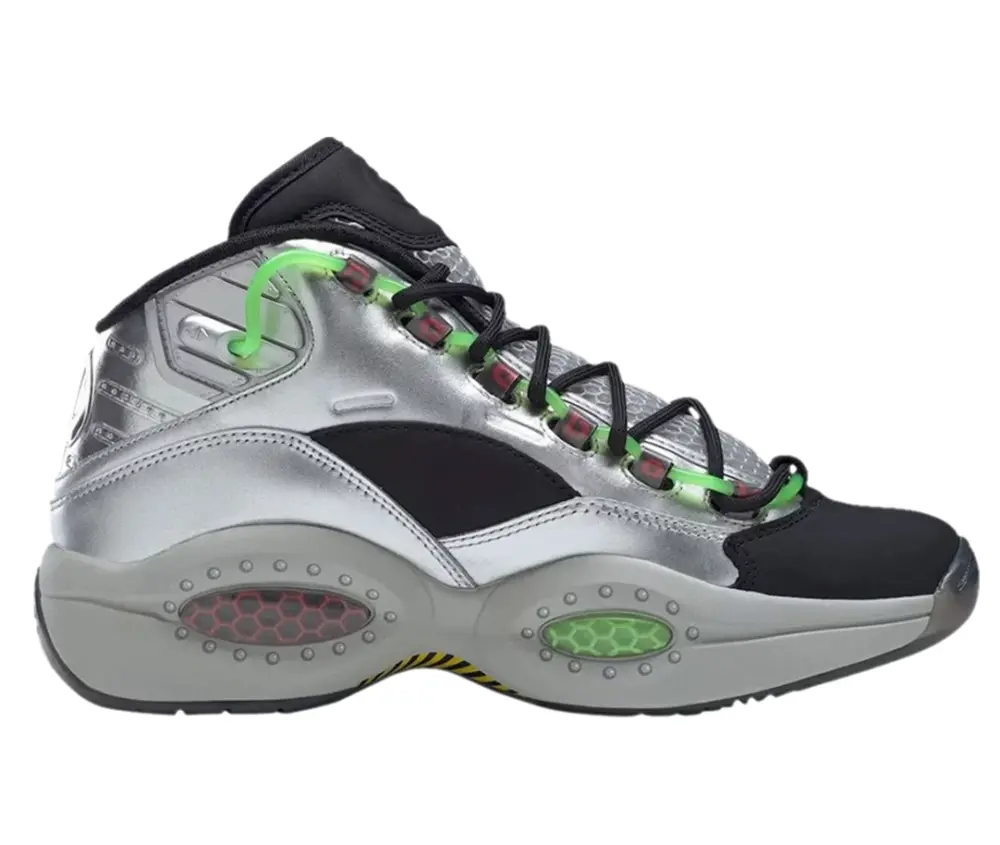 Giày Reebok Question Mid Minions Gru's Lab 'Sliver Black' FW7548