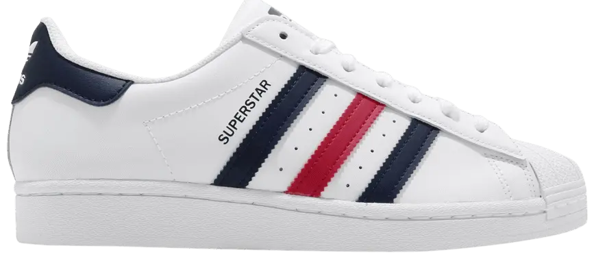 Giày Adidas Superstar 'White Scarlet' FX2328