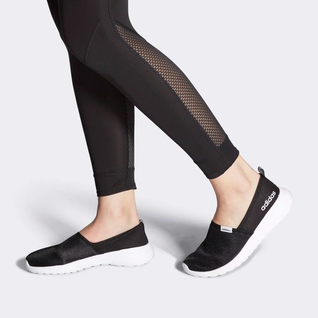 Giày Adidas Lite Racer Slip-On "Core Black" FX3304 - Ảnh 7