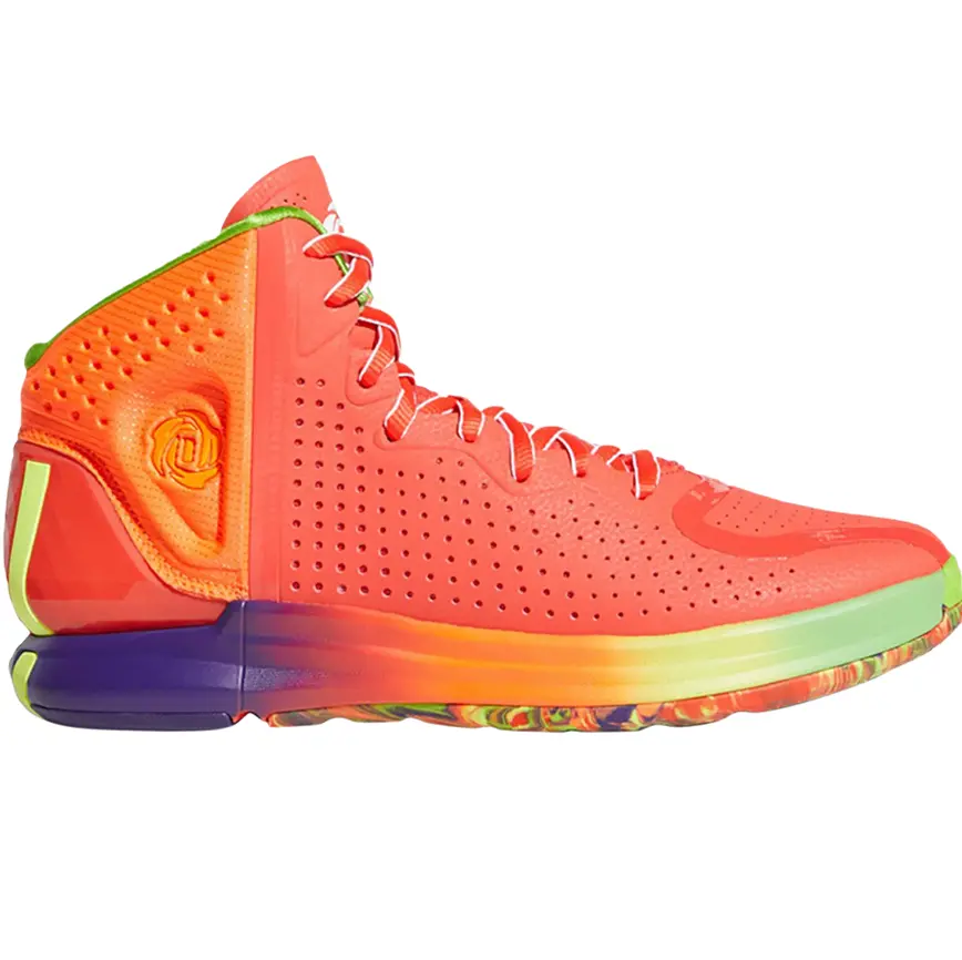 Giày Adidas D Rose 4 Restomod 'Solar Red Rainbow' FX5014