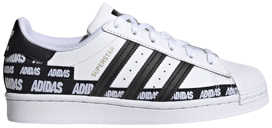 Giày Adidas Superstar J 'Wordmark Heel Stripe - Cloud White' FX5871