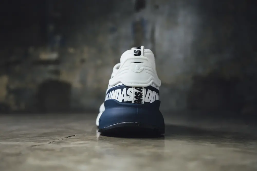 Giày Adidas ZX 2K Boost 'Bold Logo Graphic - White Navy' FX7036 - Ảnh 5