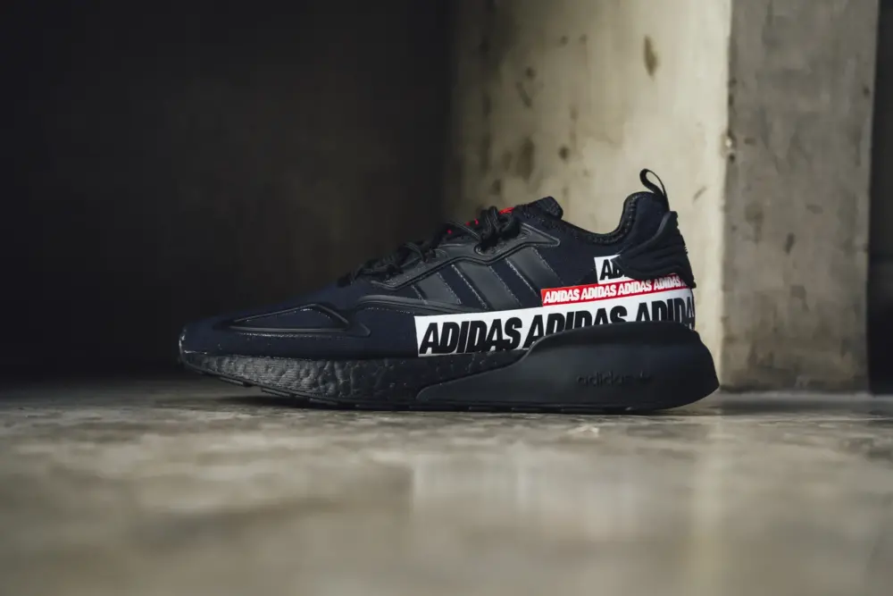 Giày Adidas ZX 2K Boost 'Bold Logo Graphic - Black' FX7038 - Ảnh 5