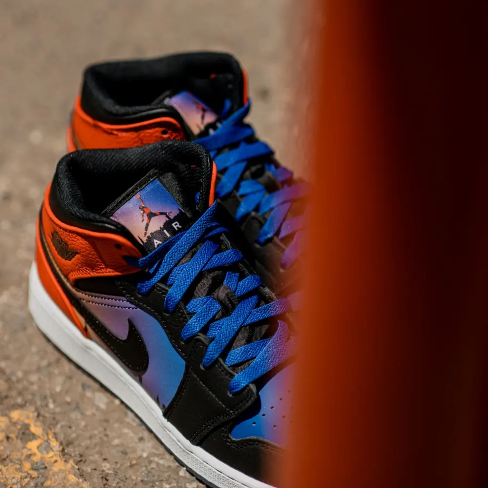 Giày Nike Air Jordan 1 Mid SS GS 'Skyline' DX4379-400 - Ảnh 4