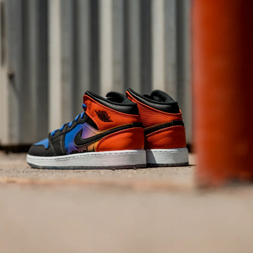 Giày Nike Air Jordan 1 Mid SS GS 'Skyline' DX4379-400 - Ảnh 3