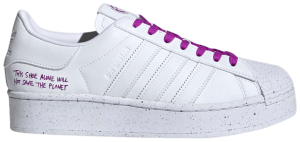 Giày Adidas Superstar Bold Clean Classics Collection White Shock Purple FY0129