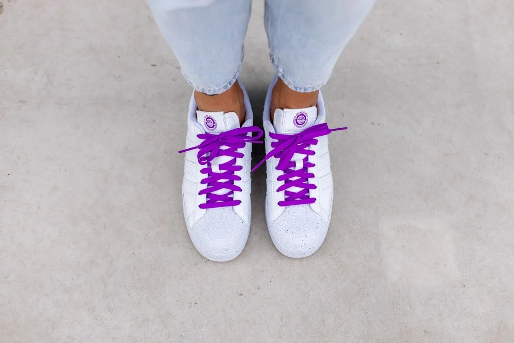 Giày Adidas Superstar Bold Clean Classics Collection White Shock Purple FY0129 - Ảnh 4