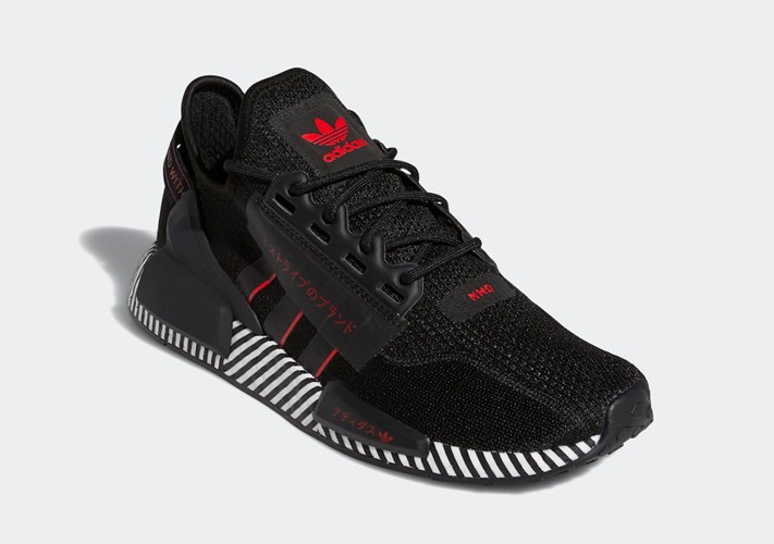 Giày Adidas NMD R1 V2 J Dazzle Camo Black FY2107 - Ảnh 4