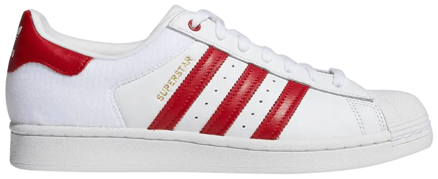 Giày Adidas Superstar 'Velcro Patches White Scarlet' FY3117