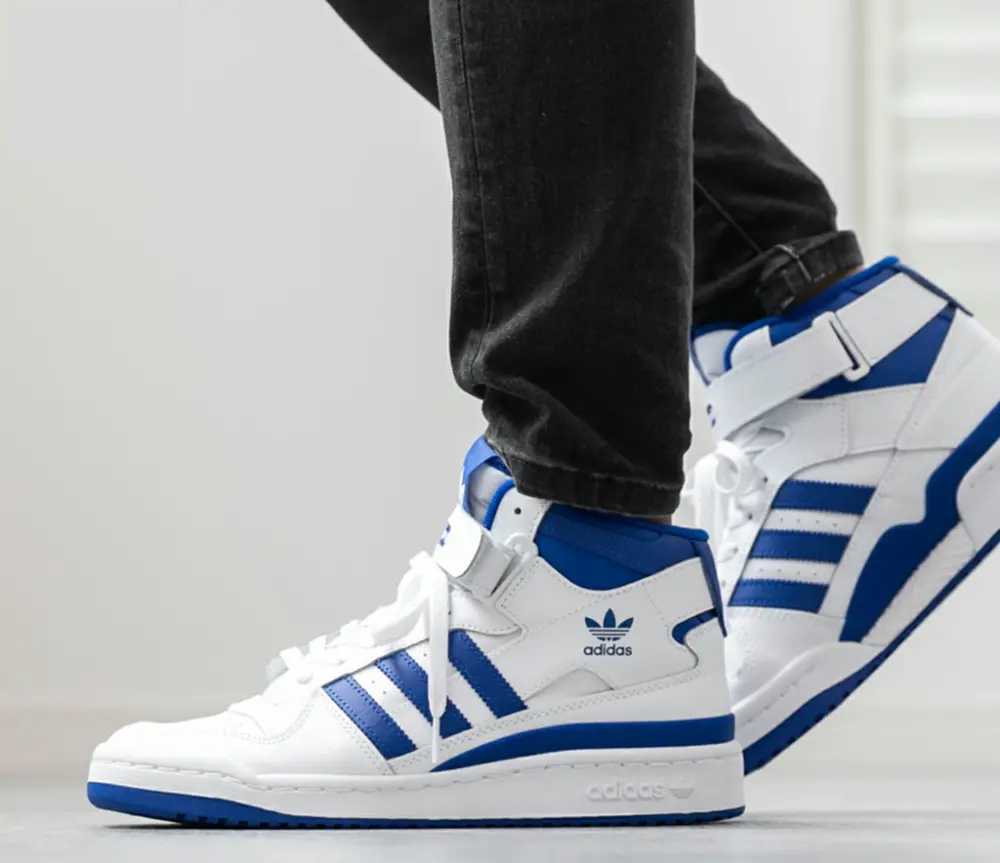 Giày Adidas Forum Mid 'White Royal Blue' FY4976 - Ảnh 6