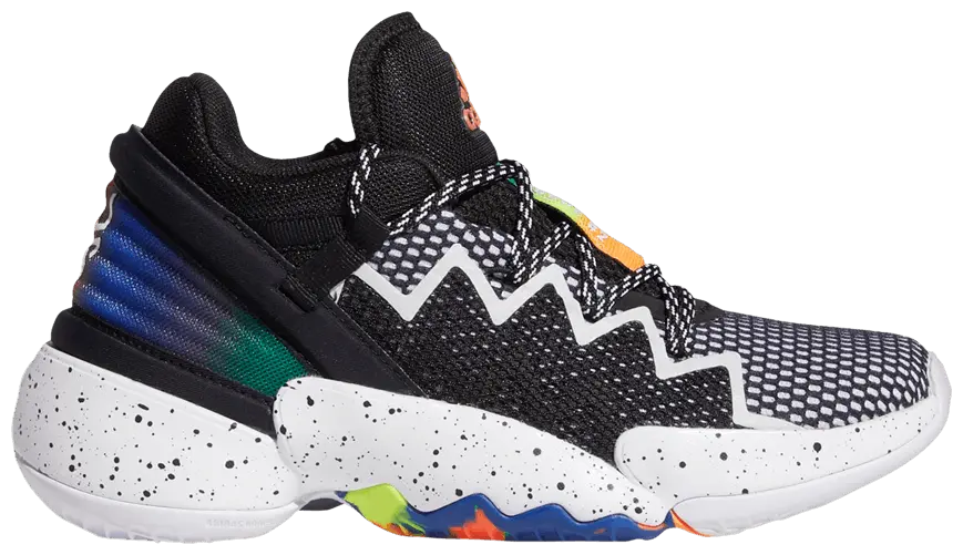 Giày Adidas D.O.N. Issue #2 Big Kids 'Black Multi' FZ1423