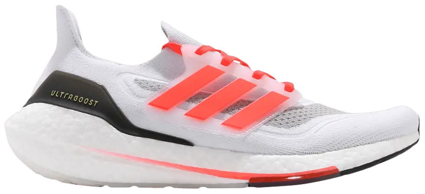 Giày Adidas UltraBoost 21 'White Solar Red' FZ1925