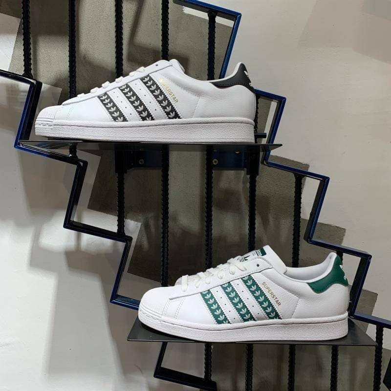 Giày Adidas Superstar White Green FZ1968 - Ảnh 5