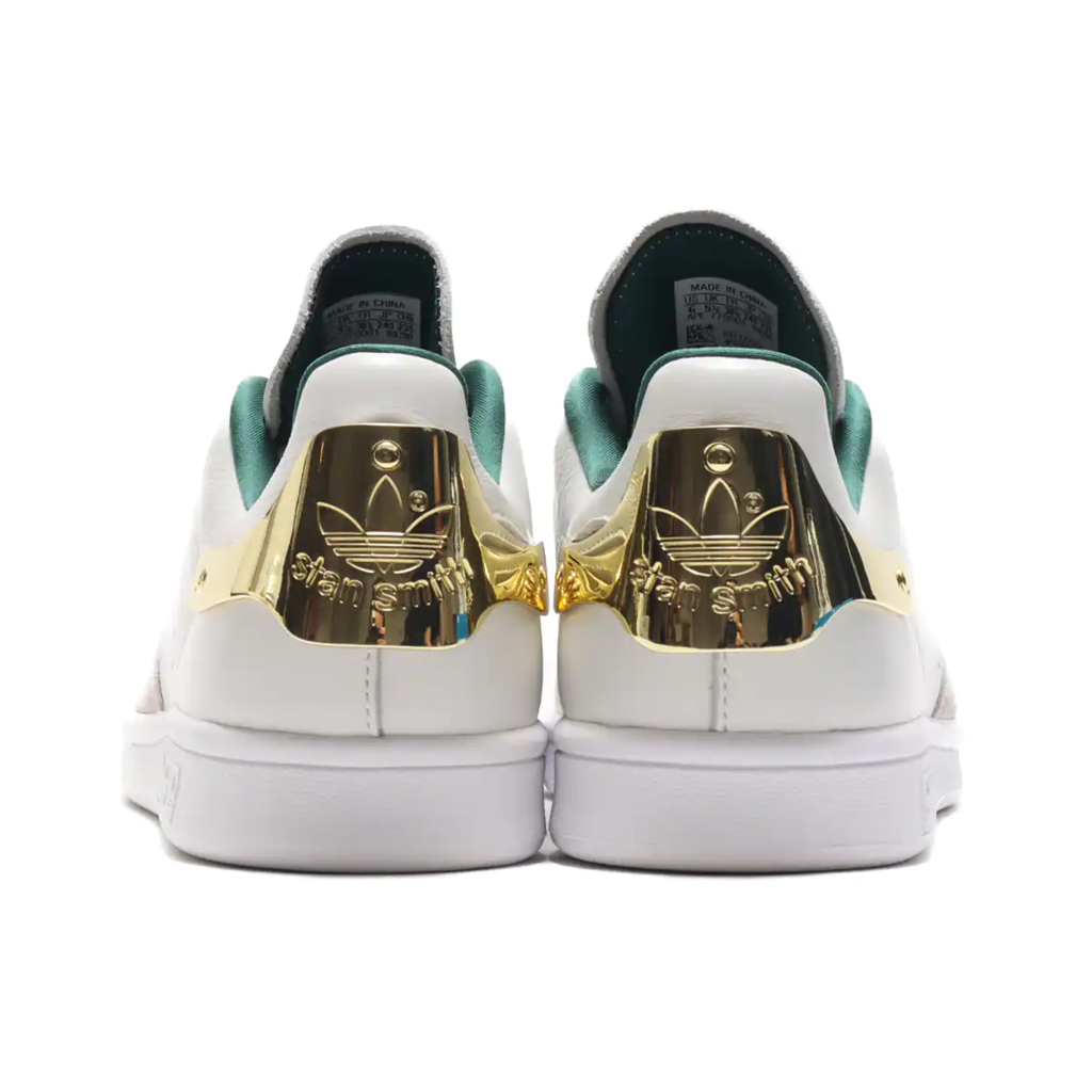 Giày Adidas Stan Smith Green with Golden Heel Tab FZ5395 - Ảnh 4
