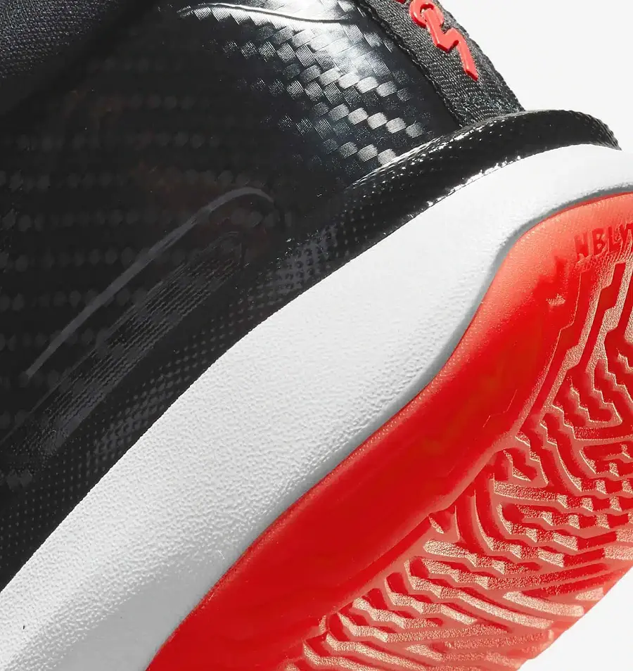 Giày Nike Jordan Zion 1 PF GS Black White Bright Crimson DA3131-006 - Ảnh 3