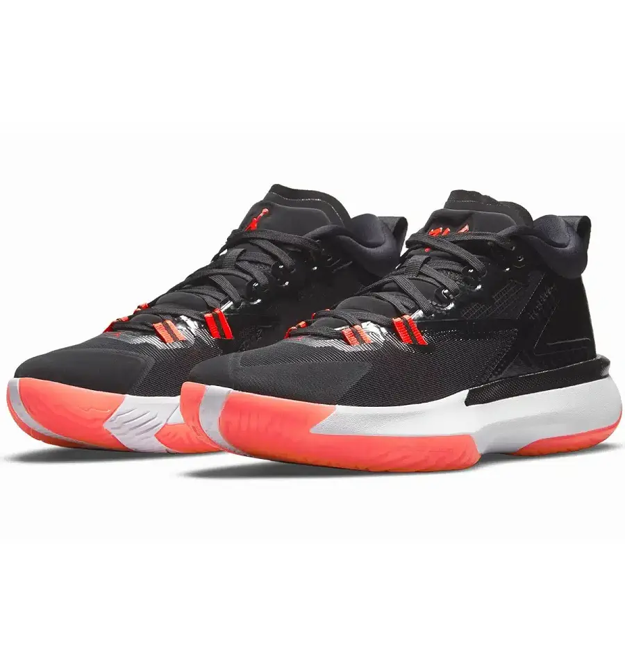 Alternative view of Giày Nike Jordan Zion 1 PF GS Black White Bright Crimson DA3131-006