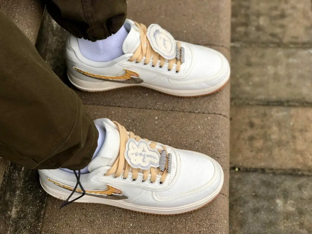 Giày Nike Air Force 1 Low Travis Scott Sail AQ4211-101 - Ảnh 3