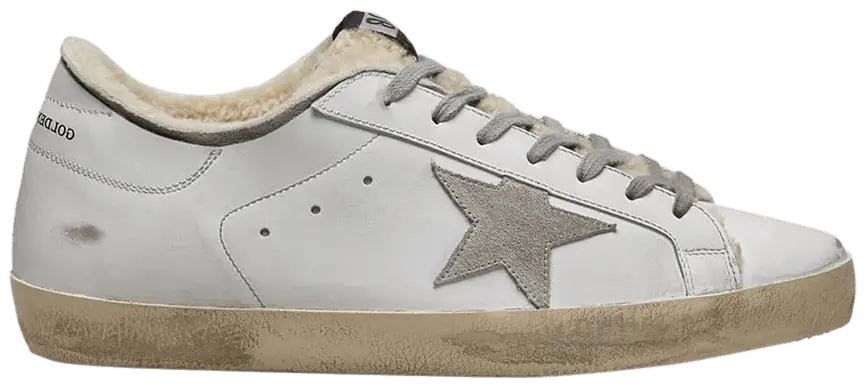 Giày Golden Goose Superstar Shearling Sneaker 'White' G35MS590-Q75