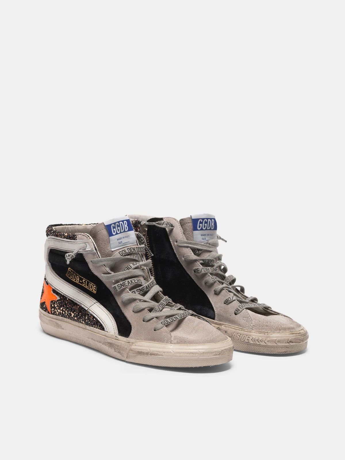 Giày Golden Goose 'Black orange' G35WS595-A37 - Ảnh 2