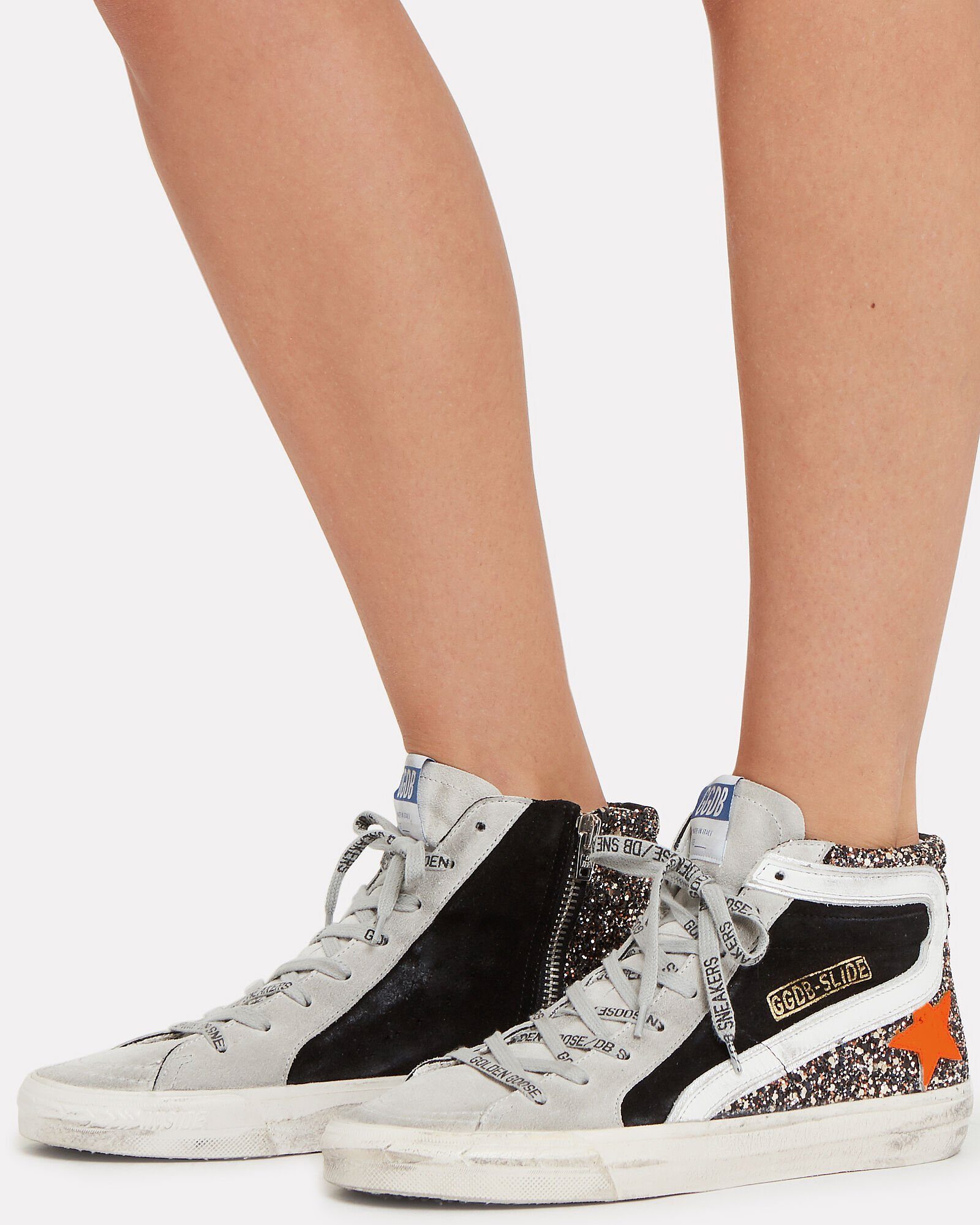 Giày Golden Goose 'Black orange' G35WS595-A37 - Ảnh 3