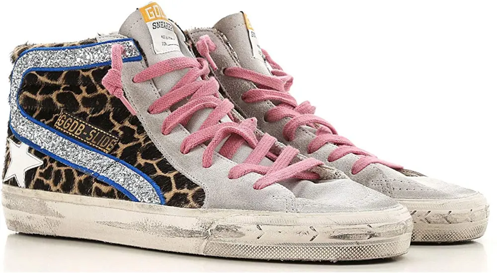 Giày Golden Goose 'Pink jaguar' G35WS595-A39 - Ảnh 4